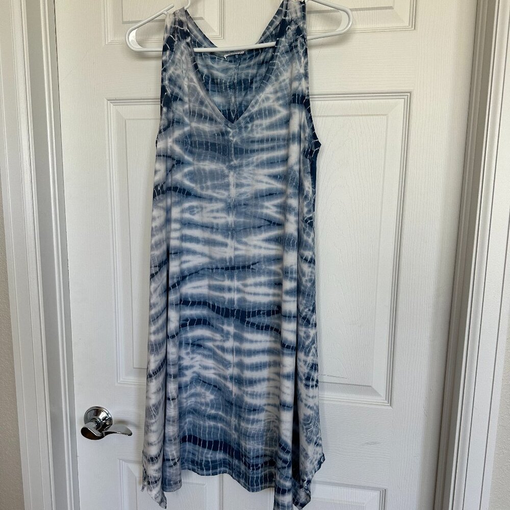 J.Jill Blue Tie-dyed Dress